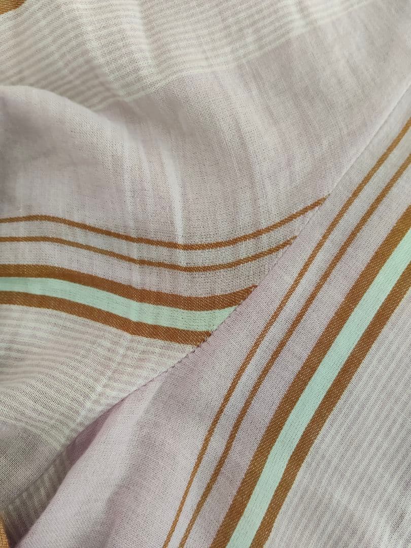 ヌキテパ　ワンピース　Cotton Stripe V Neck Dress