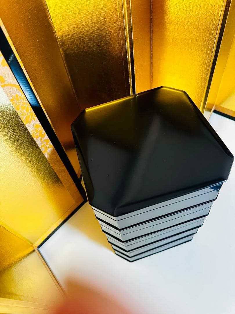 縁高重　重箱　漆器　木製　5段重