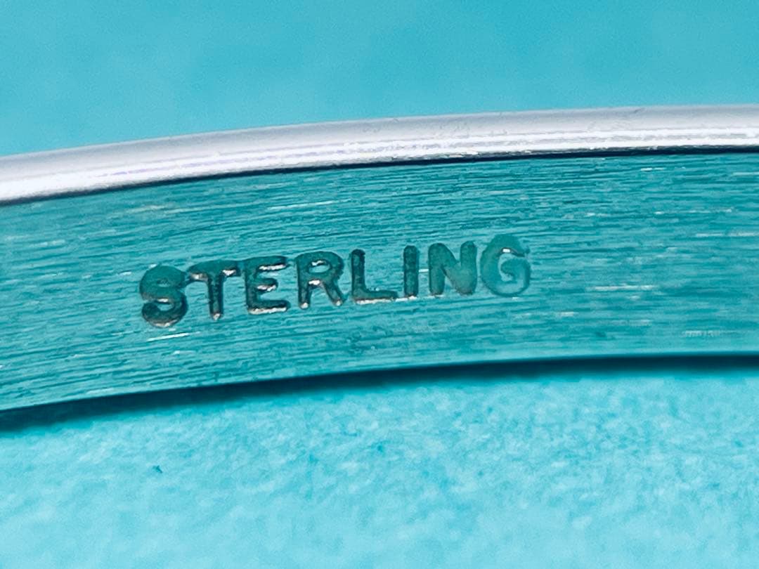 h482 ティファニー　フック&アイ　コンビ　バングル　750/925 k18