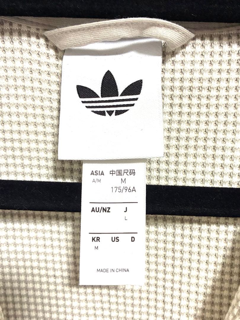 【週末値下】 adidas ジャージ ワッフル トラックジャケット オフホワイト
