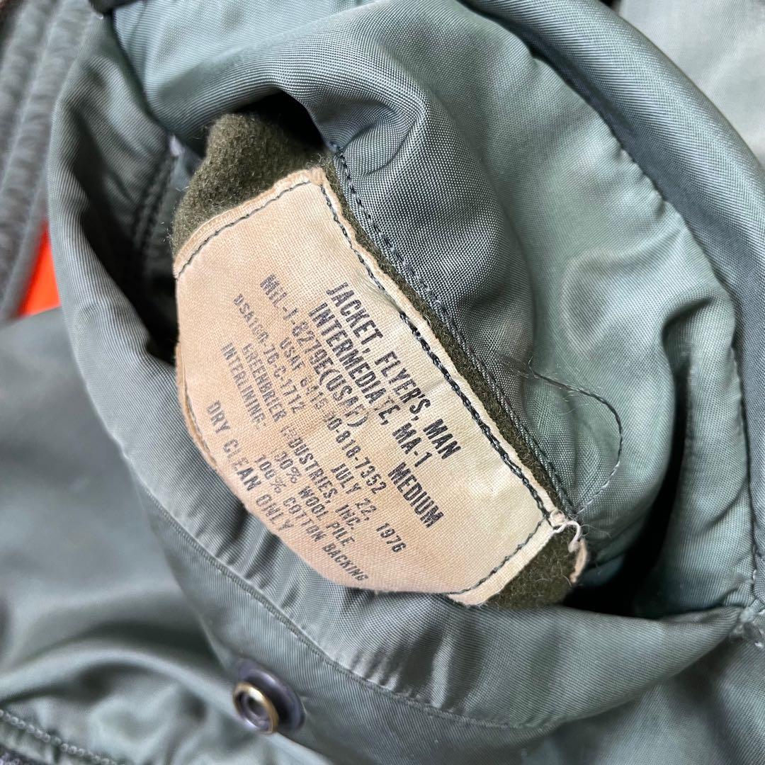 70’s USAF 米軍実物 MA-1 フライトジャケット ワッペン M
