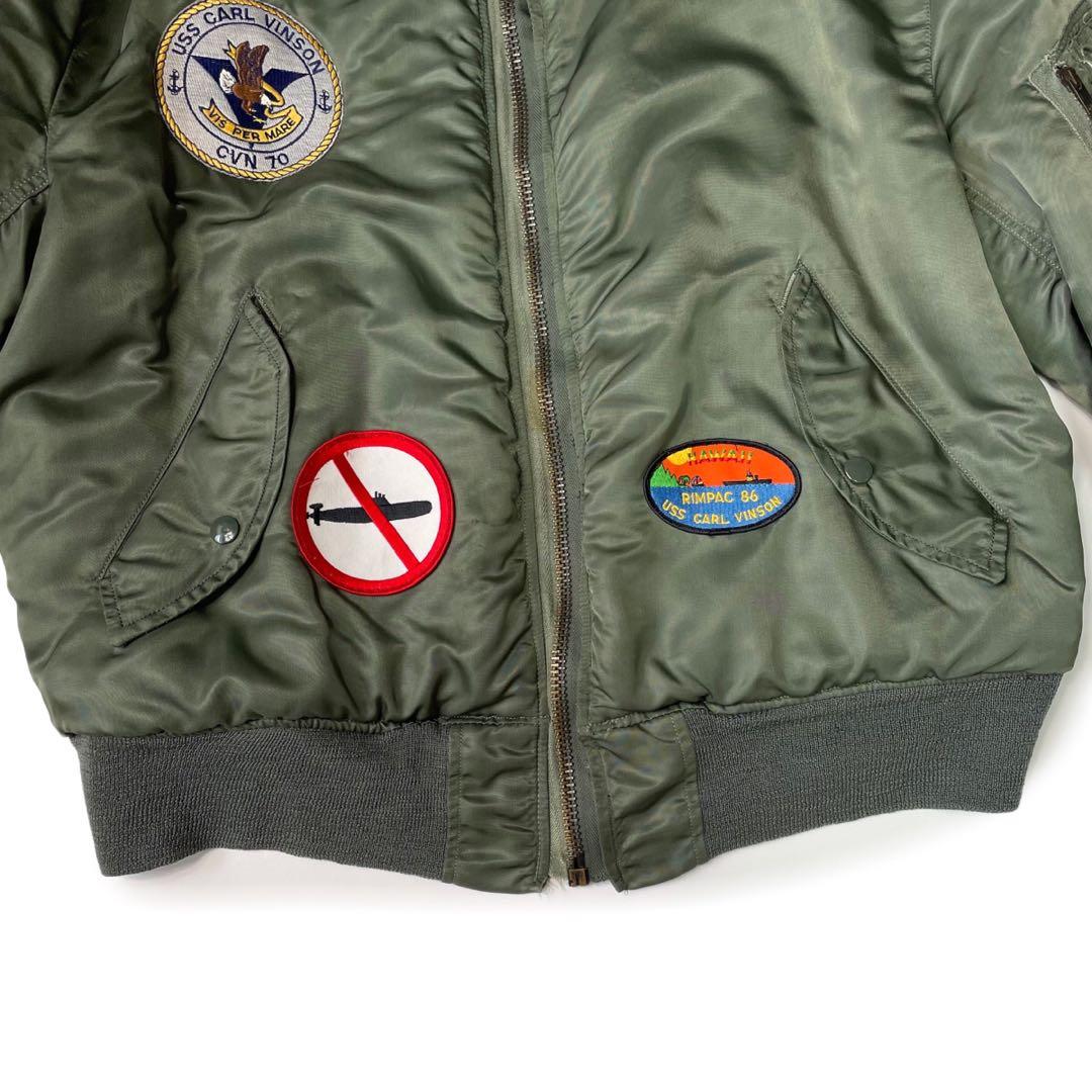 70’s USAF 米軍実物 MA-1 フライトジャケット ワッペン M