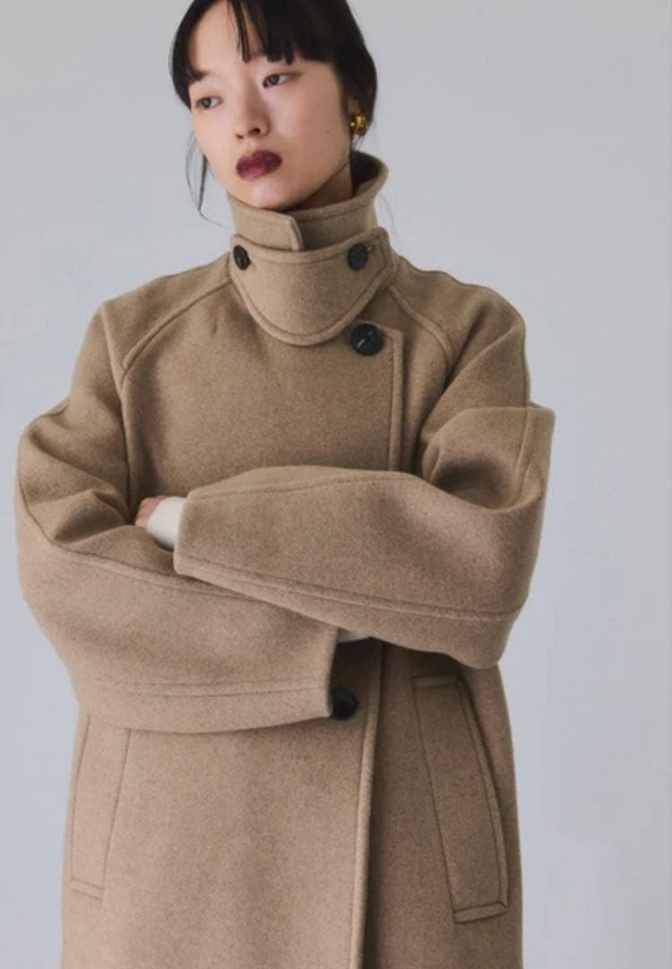 ウールボンディングミドルコート