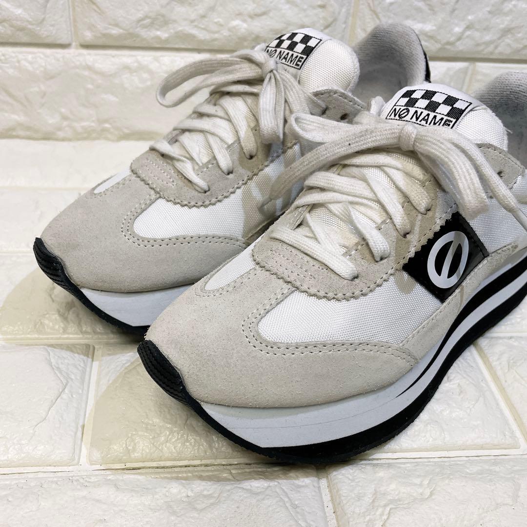 NO NAME ノーネーム 厚底スニーカー ホワイト 36