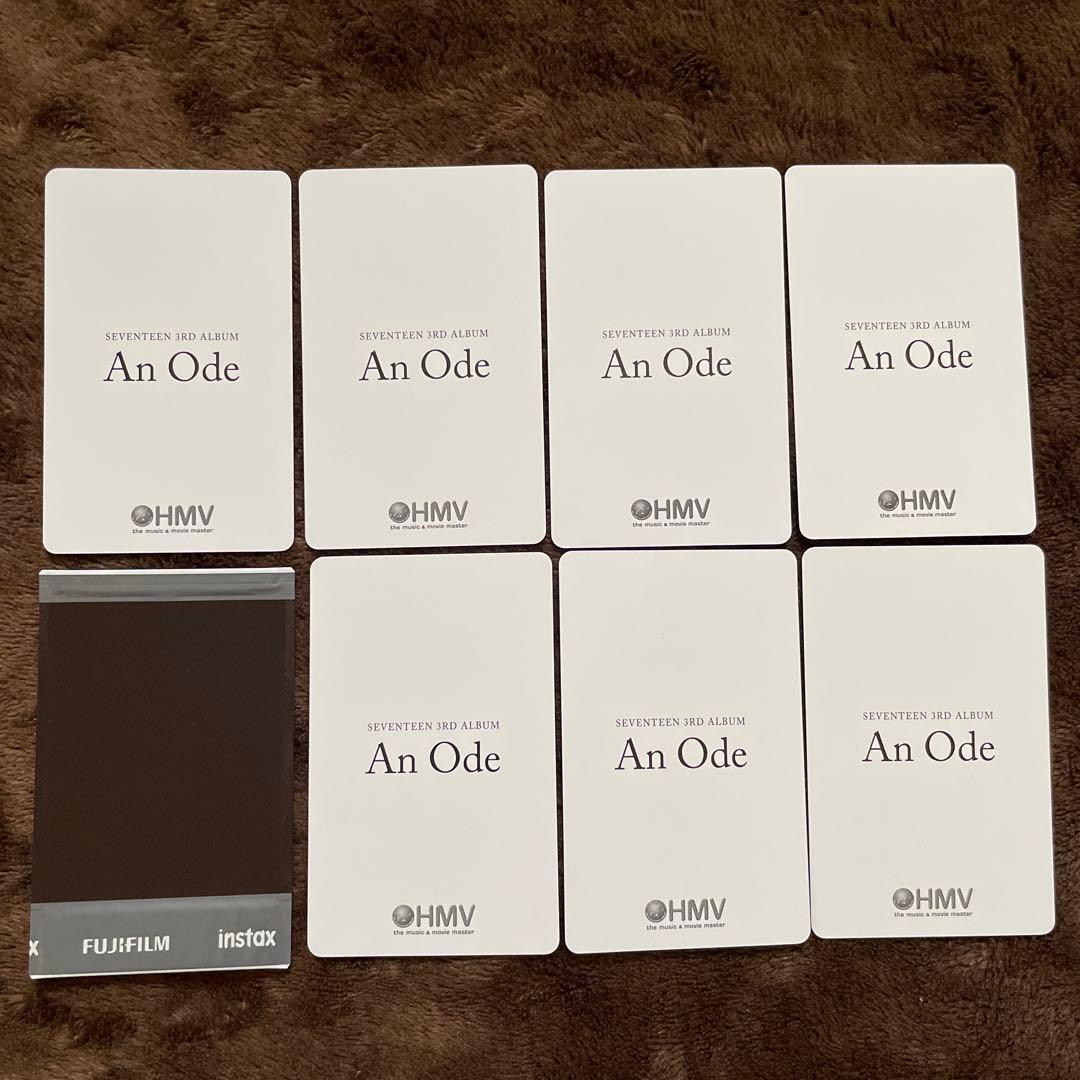 SEVENTEEN an ode HMV ジュン　チェキ　トレカ　コンプ