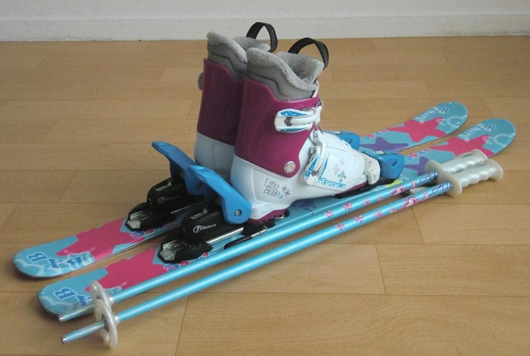 ■■11月限定■送料無料■BXB■子供用スキー4点セット■86/18.5■逆走防