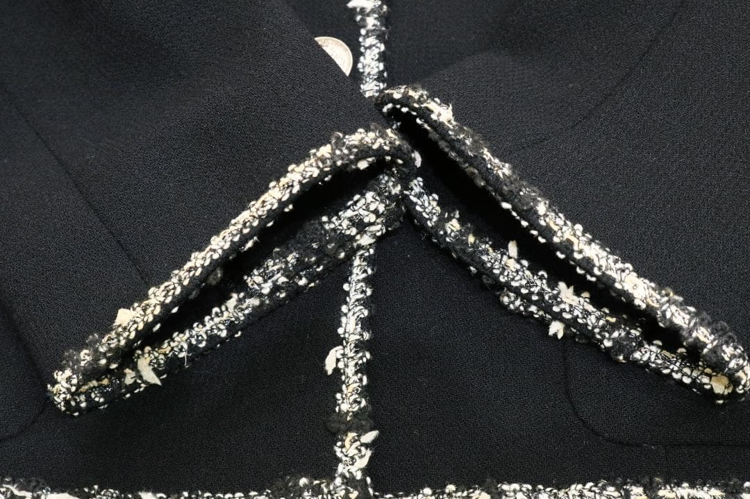 シャネル P24952V12963 ウール ジャケット ブラック 38 ツイード