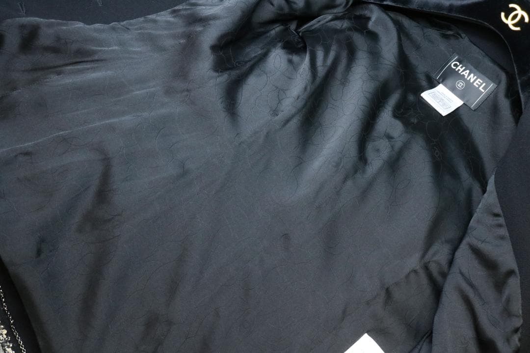 シャネル P24952V12963 ウール ジャケット ブラック 38 ツイード