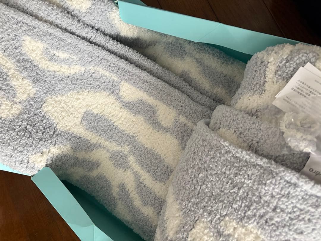 （未使用品）kashwere ハーフブランケット・ダマスク 85×110cm