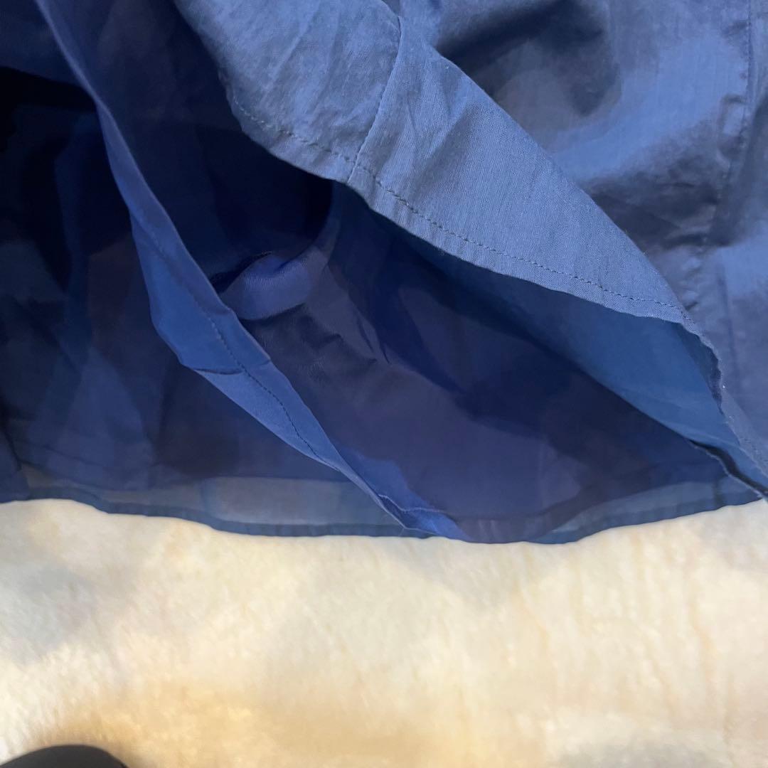 レリアン プラスハウス 13+ 13号 大きいサイズ 半袖 ロングワンピース 紺