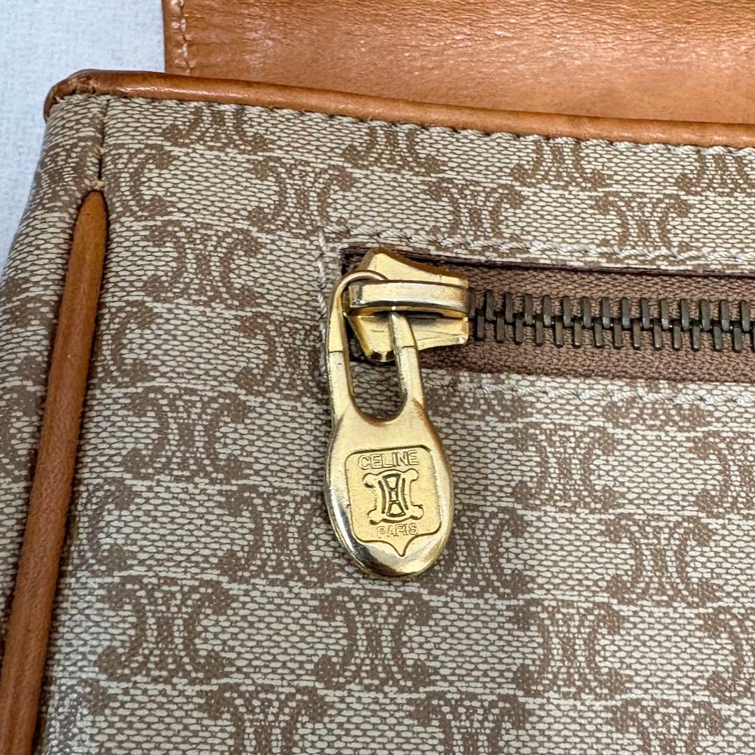 【美品】セリーヌ　CELINE クラッチバッグ　マカダム柄　ヴィンテージ