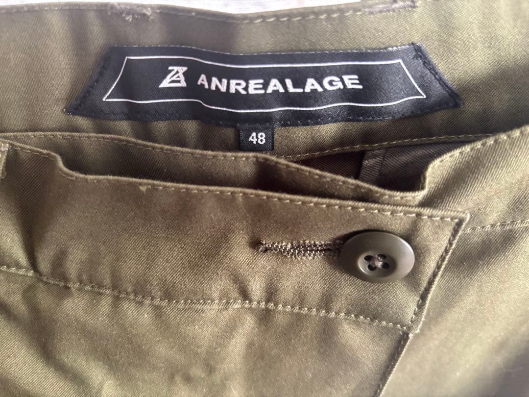 パンツ ANREALAGE SIDE ANGLE MIRITARY PANTS 48