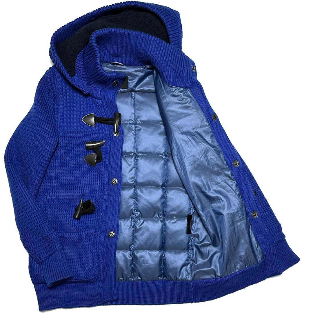 定価10万 junhashimoto バックダウンニットダッフルコートブルゾン2