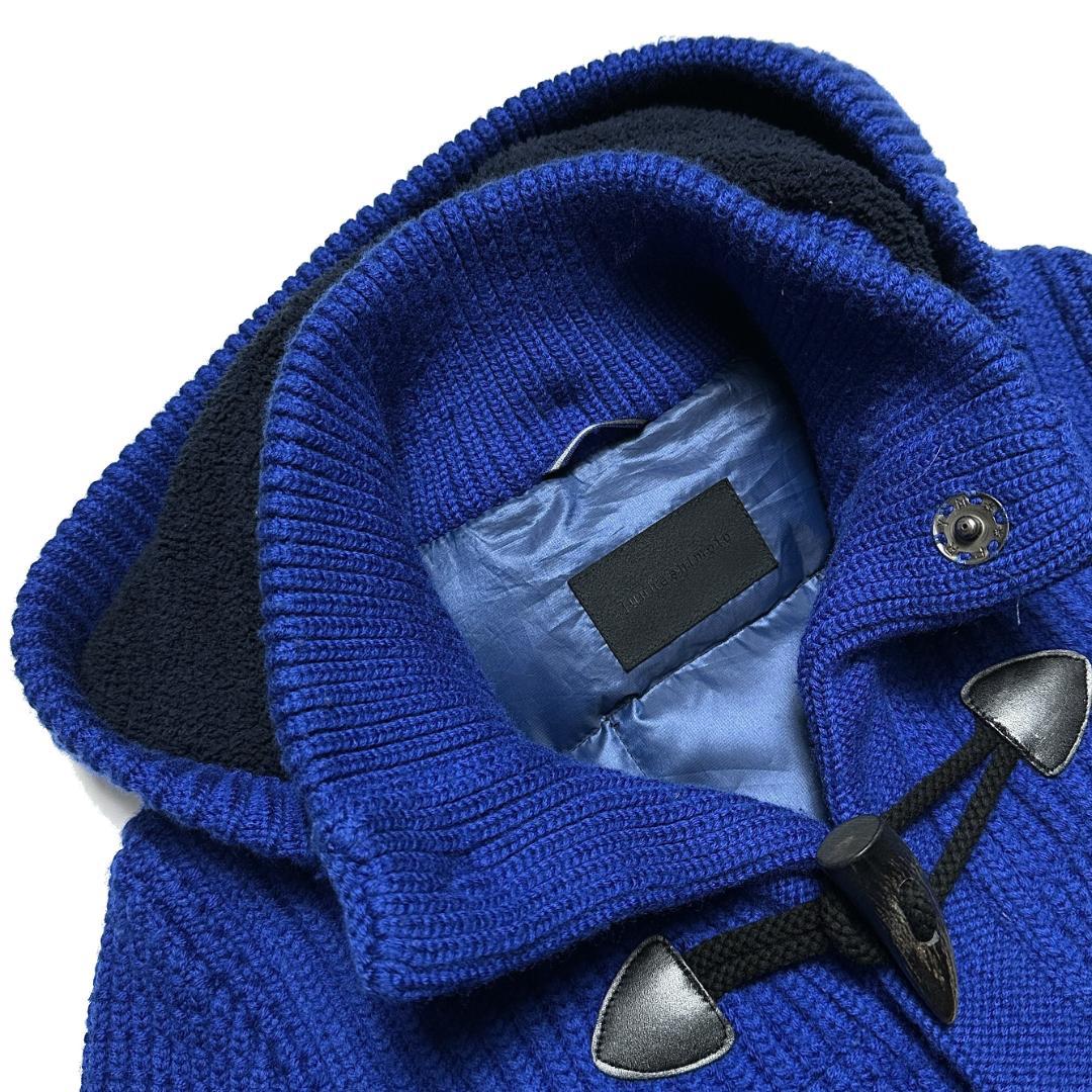 定価10万 junhashimoto バックダウンニットダッフルコートブルゾン2