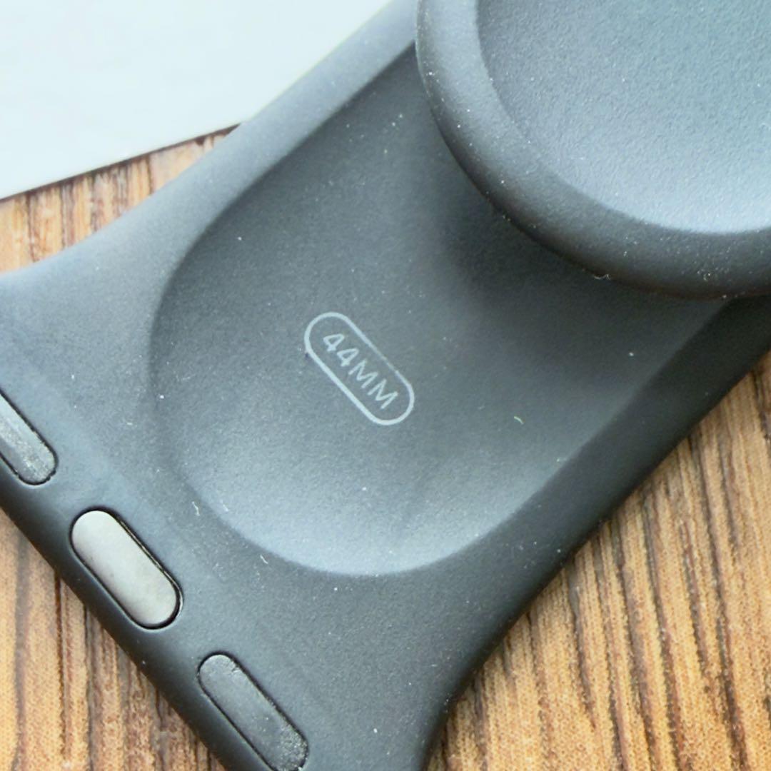 3099 Apple Watch エルメス　ブラックラバー　スポーツ　シリコン