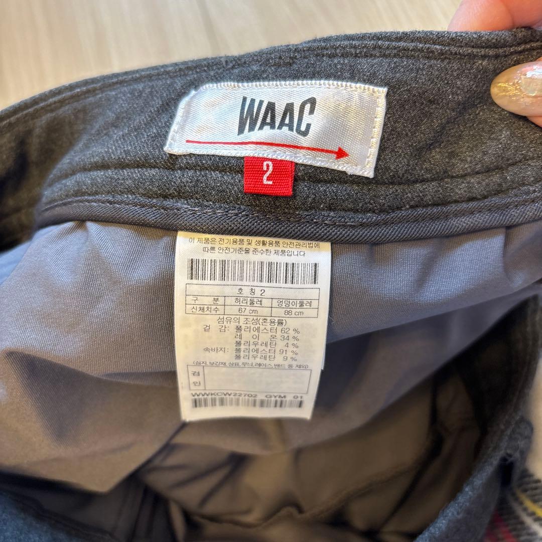 WAAC プリーツスカート　グレー　2サイズ