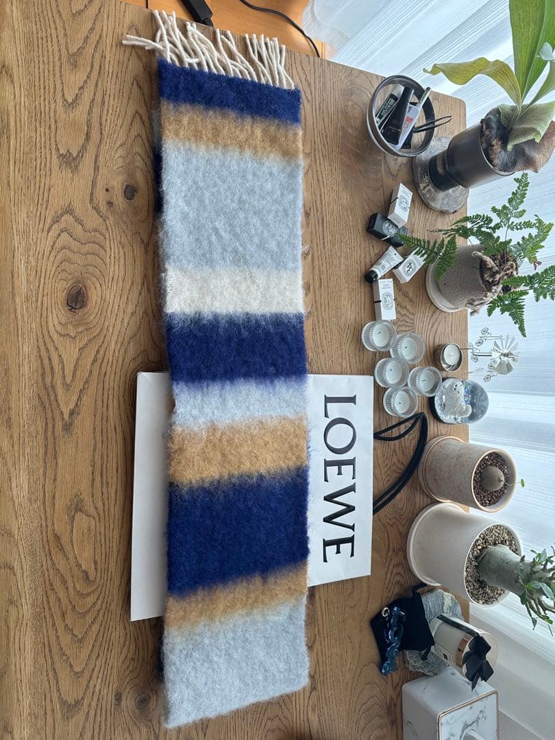 【超美品】LOEWE マフラー 180×23cm