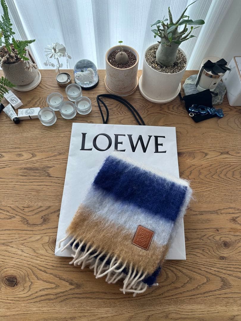【超美品】LOEWE マフラー 180×23cm