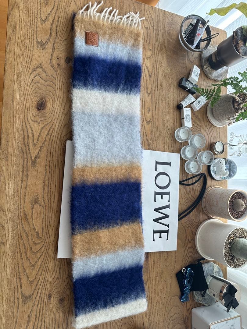 【超美品】LOEWE マフラー 180×23cm
