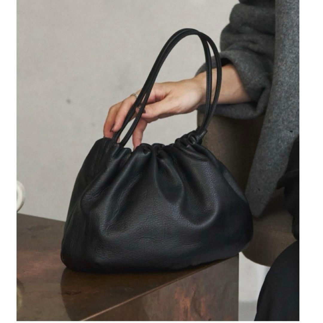 【ほぼ未使用】完売品 russet ラシット 4wayレザー巾着ショルダーバッグ