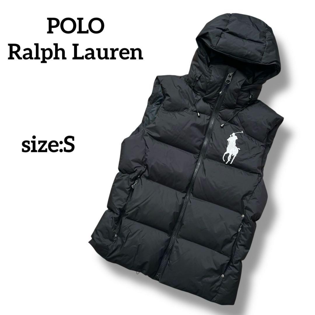 POLO Ralph Lauren　ビッグポニー　ダウンベスト　フード　S