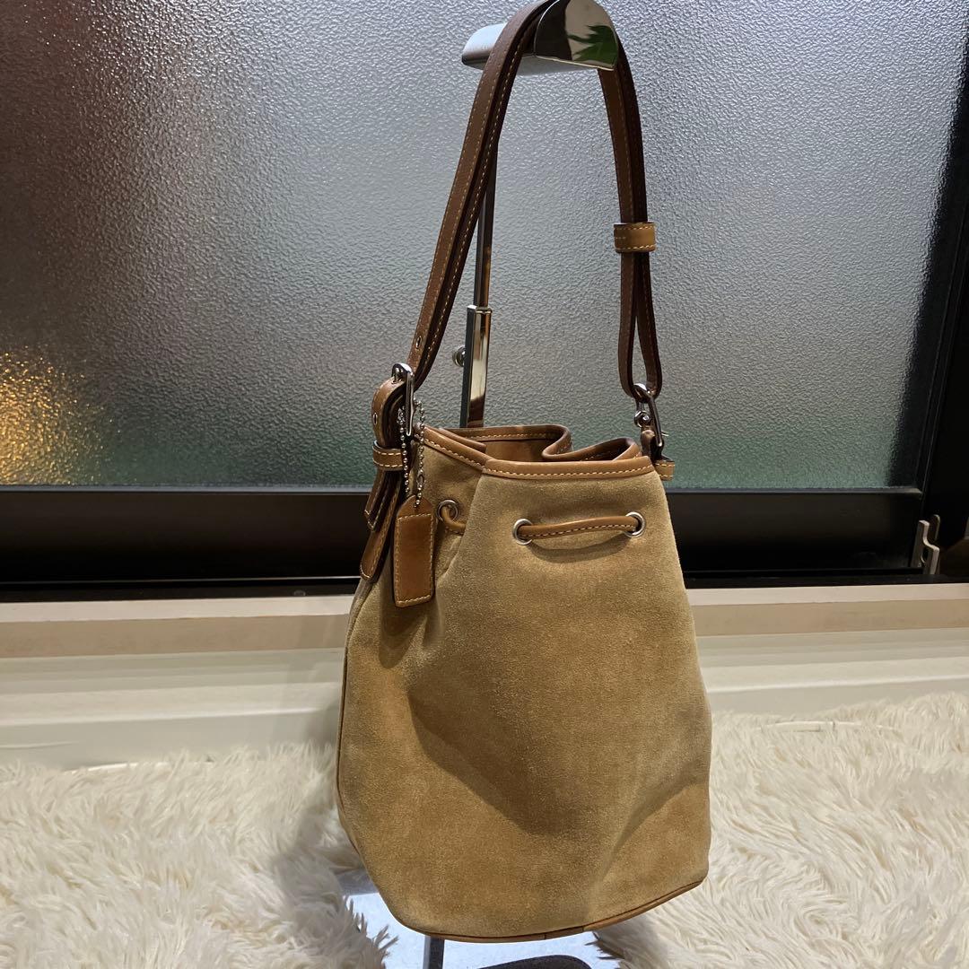 オールドコーチ　7561　OLD COACH　スエード　ベロア　巾着　肩掛け