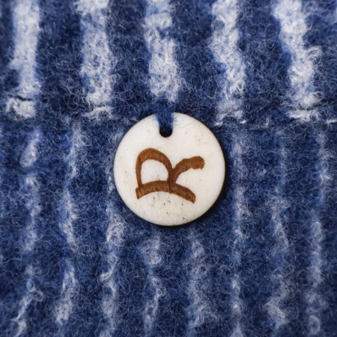 H4396-77◾️45R　ストライプ パッチワーク調マフラー　Y2K