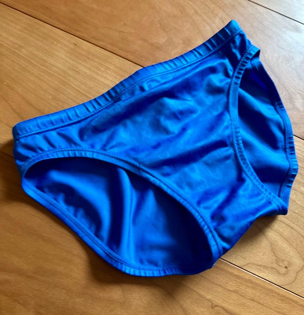 【美品】SPEEDO アクアブレードⅡ　ダイナカット　ブルー　ウロコ　競パン