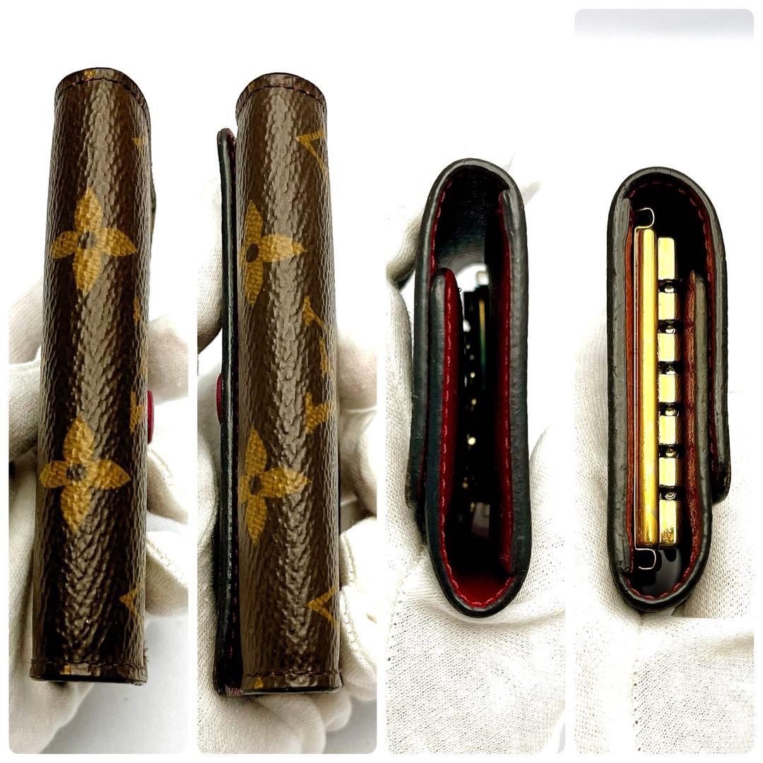 箱、保存袋付　ルイヴィトン モノグラム ミュルティクレ6 キーケース フューシャ