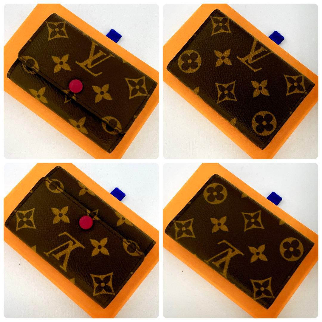 箱、保存袋付　ルイヴィトン モノグラム ミュルティクレ6 キーケース フューシャ