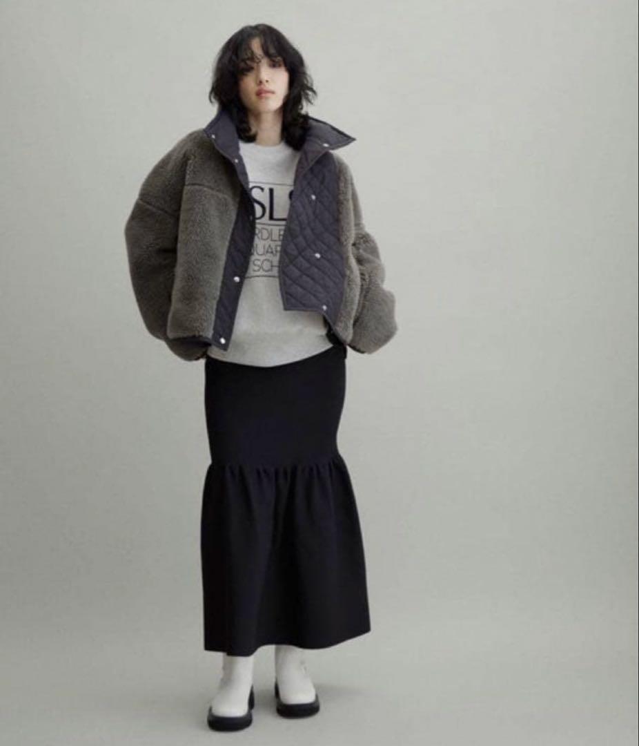 ADAM ET ROPÉ FEMME ★ キルトボアリバーシブルブルゾン