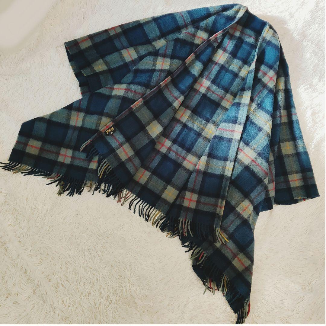 美品✨Johnstons of Elgin タータンチェック ビッグストール