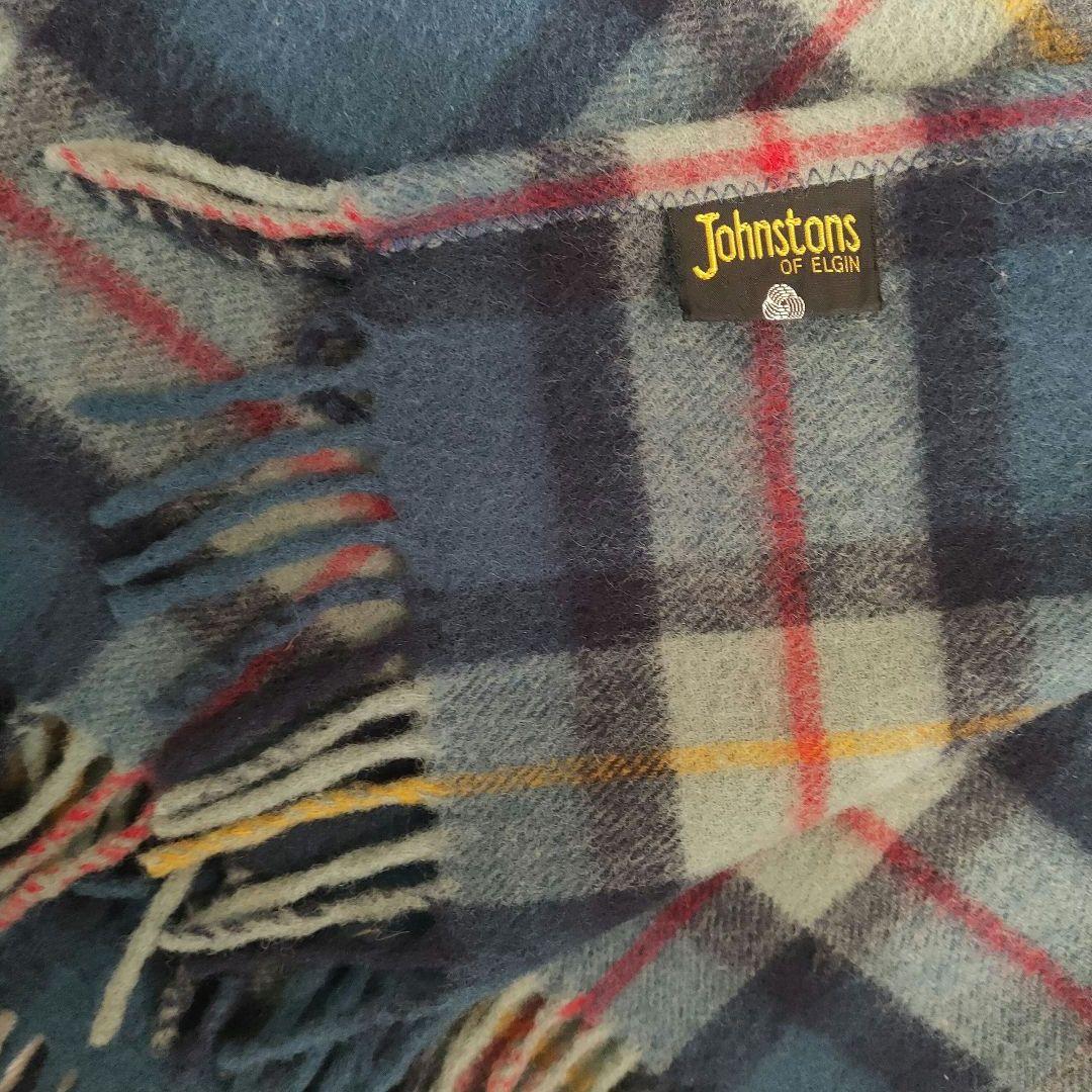 美品✨Johnstons of Elgin タータンチェック ビッグストール