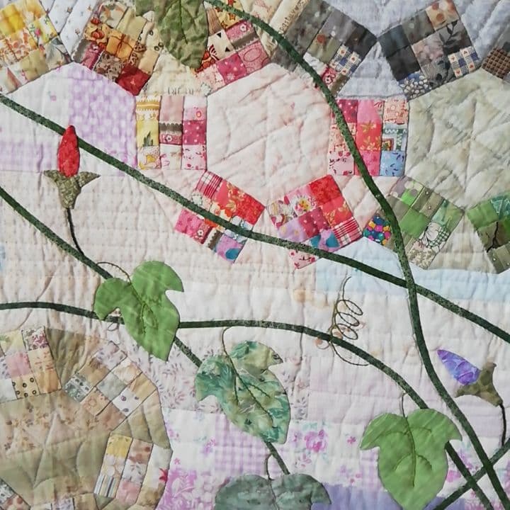 パッチワークタペストリー　大判　ハンドメイド