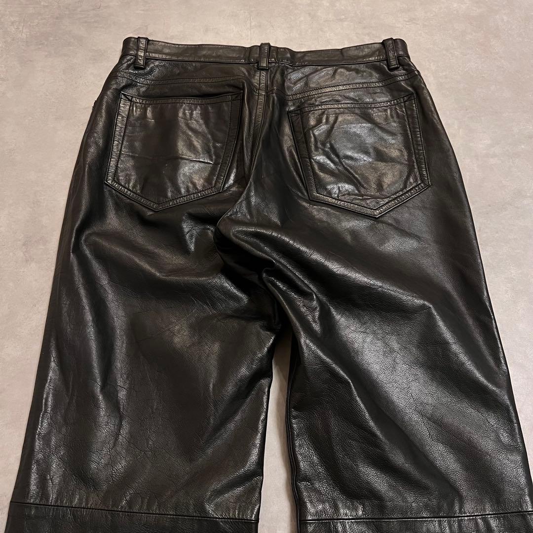 パンツ Caivin  90s leather straight pants