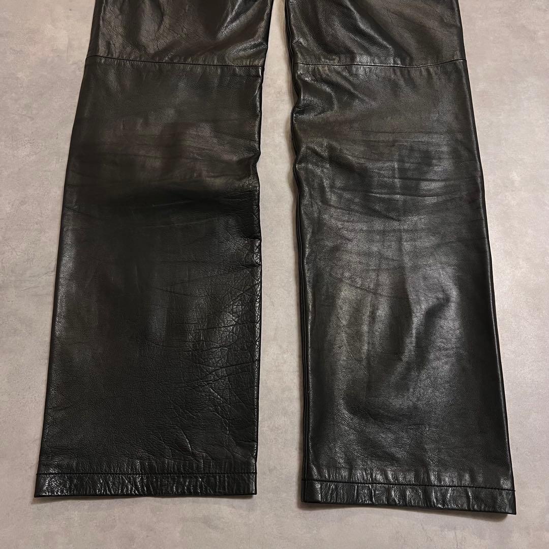 パンツ Caivin  90s leather straight pants