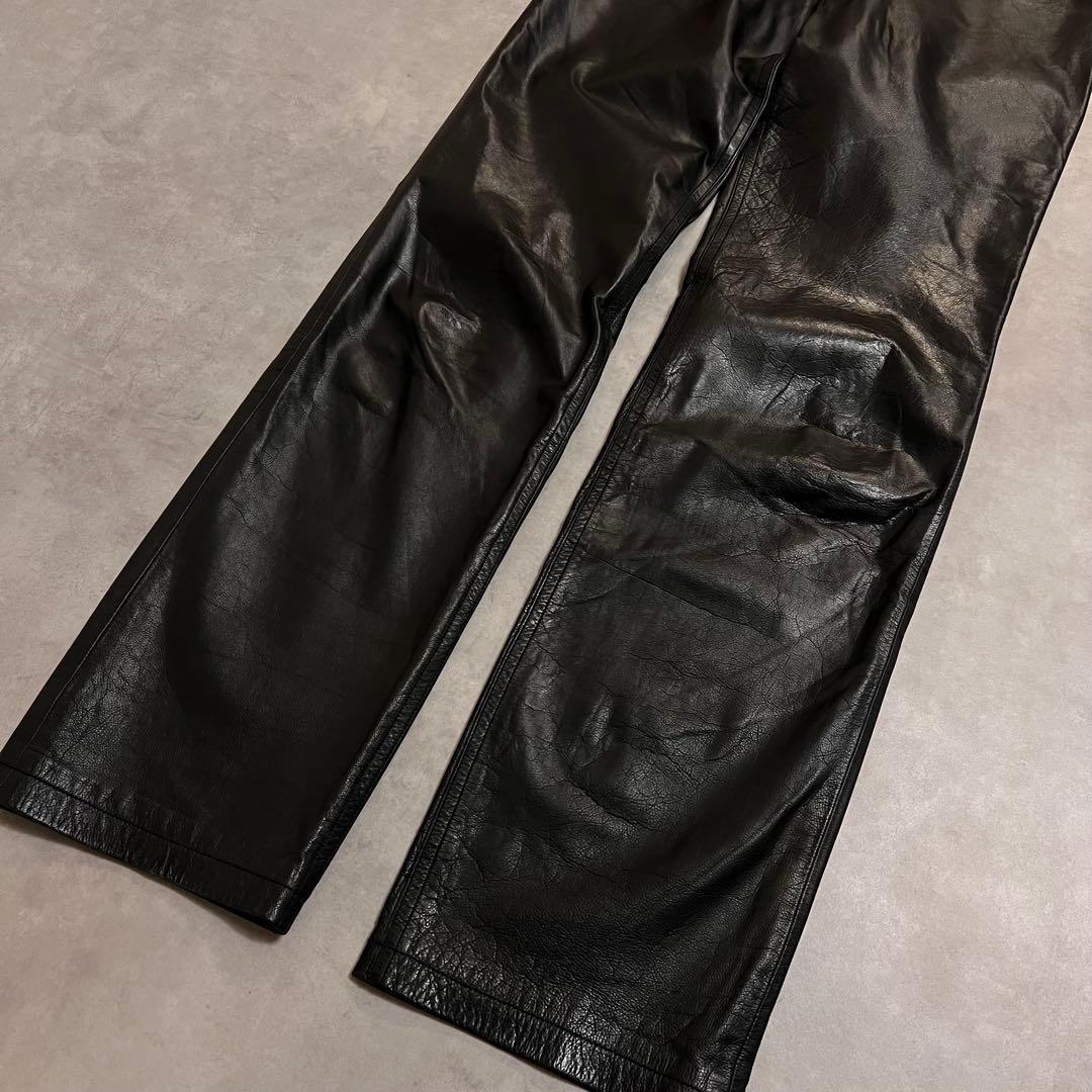 パンツ Caivin  90s leather straight pants