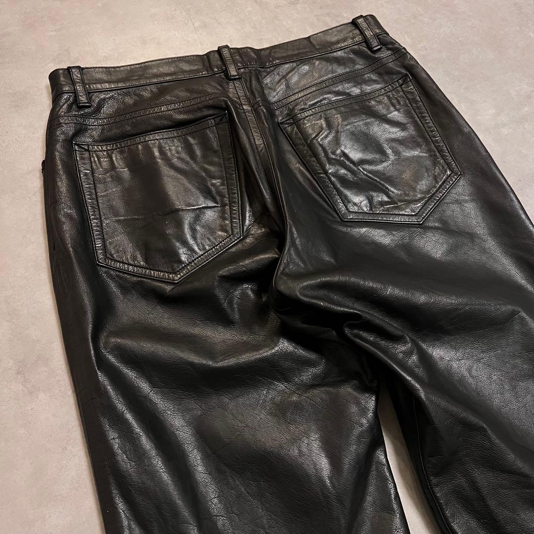パンツ Caivin  90s leather straight pants
