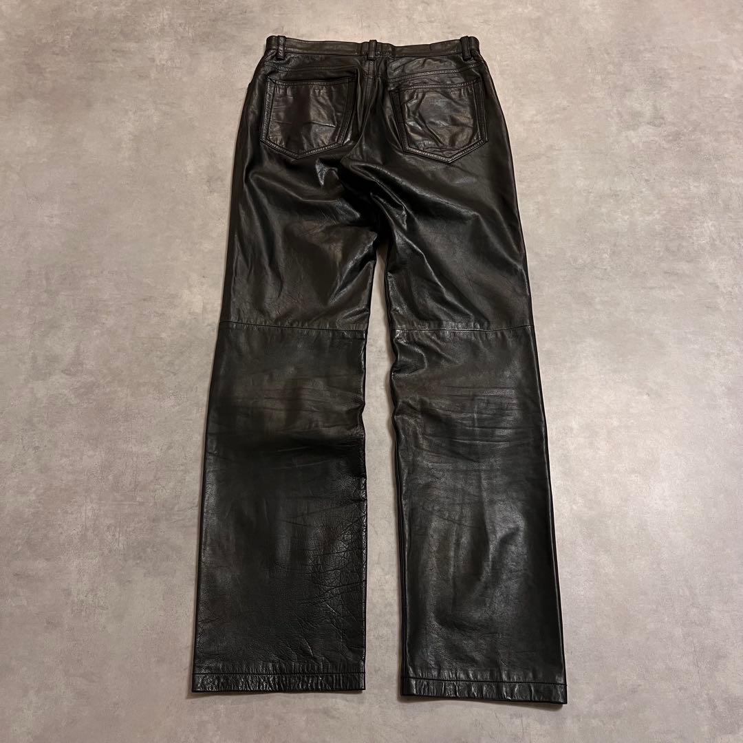 パンツ Caivin  90s leather straight pants