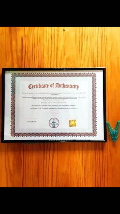 ロナウド 直筆サインパネル 証明付 ^_^