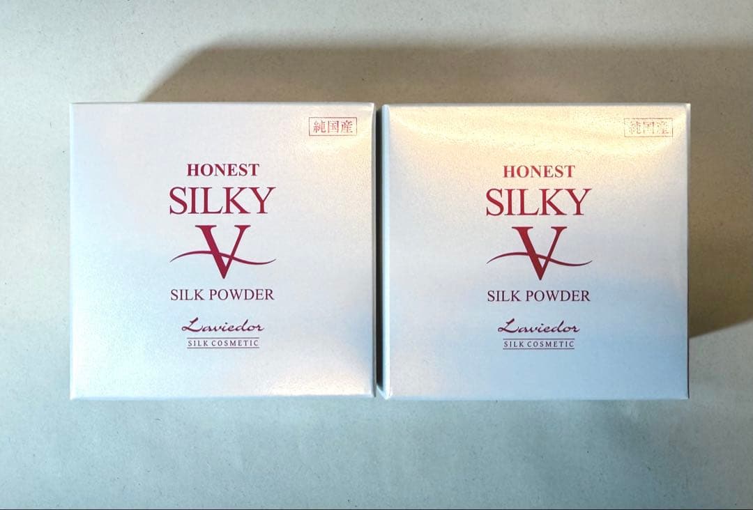 シルキーVフェイスパウダー 7g × 2個 ラヴィドール 絹夢 シルク