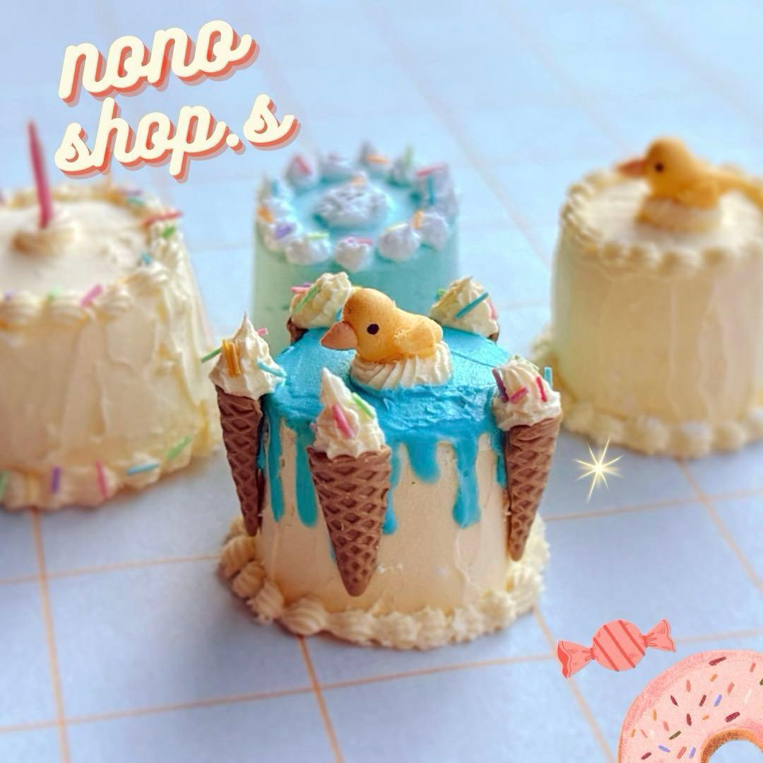 ミニチュアスイーツ　アヒルのケーキショップ　ミニチュアフード　ハンドメイド
