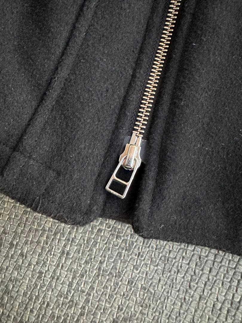 ジャケット・アウター high neck diagonal zip wool jacket