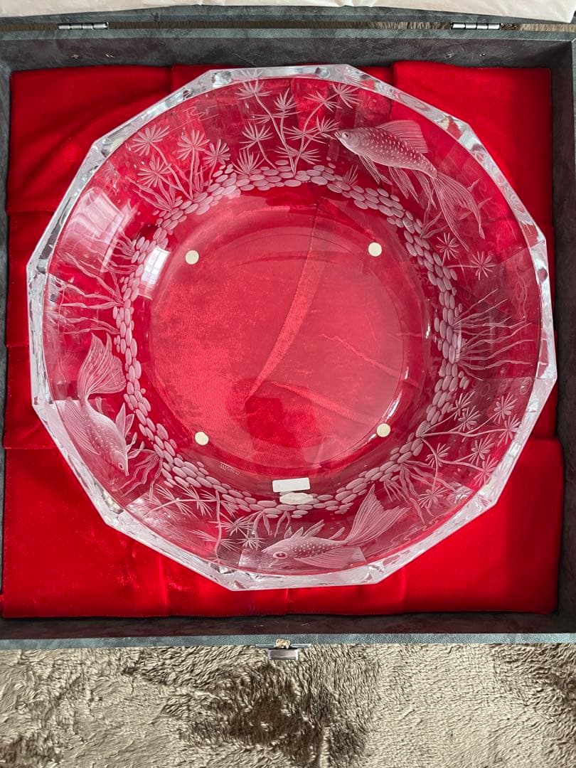 moser チェコ　モーゼル　コンポート　ガラスボール 品番2642/29CR