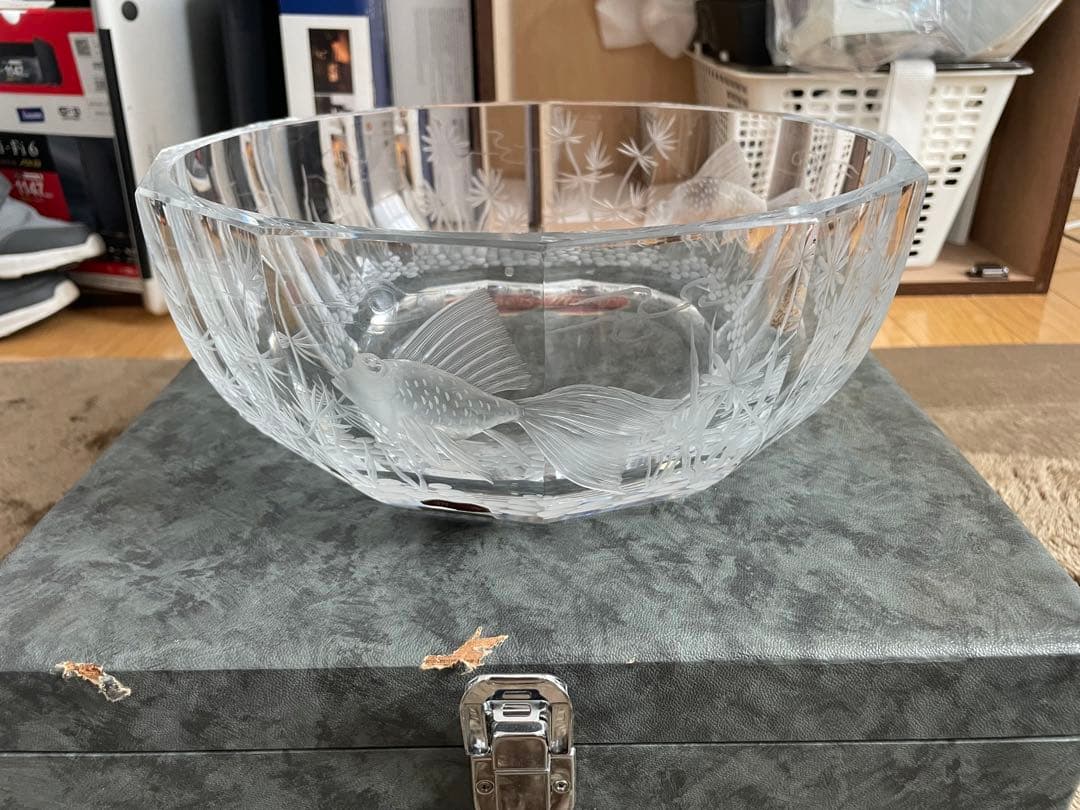 moser チェコ　モーゼル　コンポート　ガラスボール 品番2642/29CR