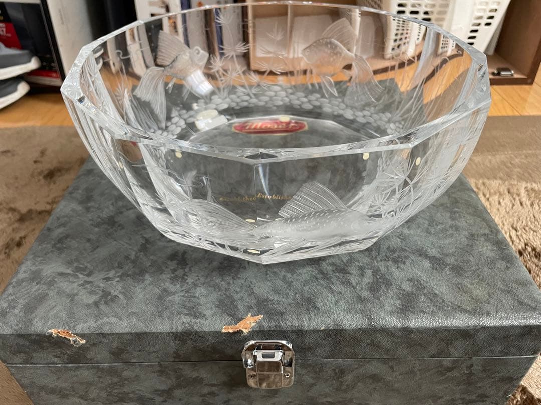 moser チェコ　モーゼル　コンポート　ガラスボール 品番2642/29CR