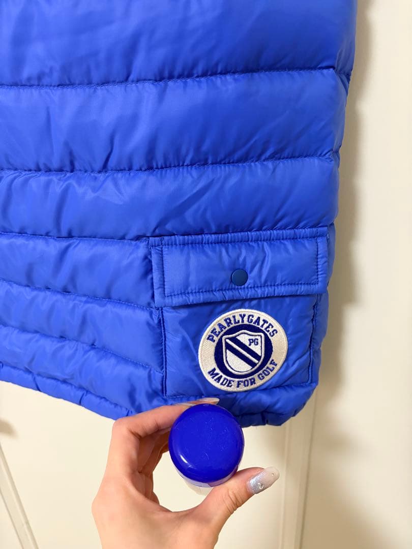 【PEARLY GATES】　収納できるフランスダウン　ベスト