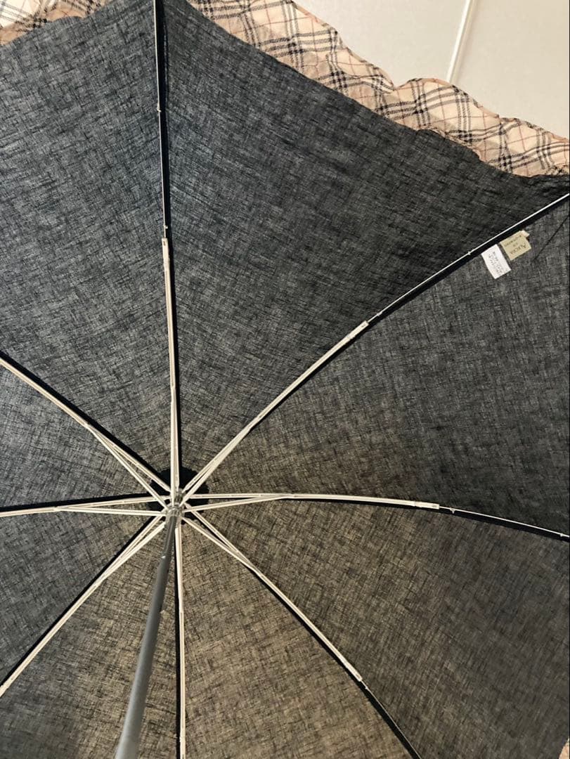 BURBERRY 折りたたみ日傘 ダークグレー AURORA 日傘