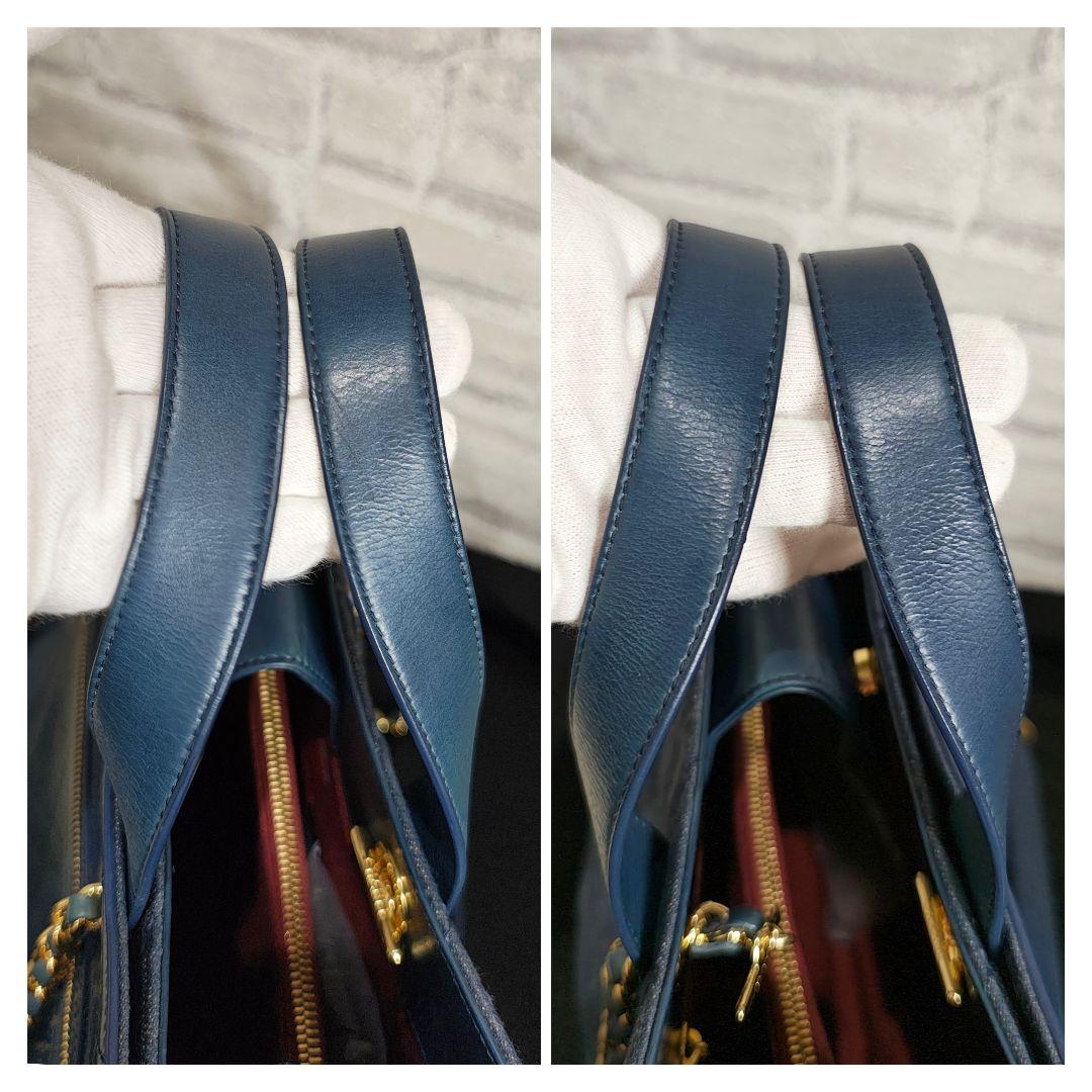 シャネル マトラッセ デニム チェーン ショルダー バッグ 超美品 【鑑定済】