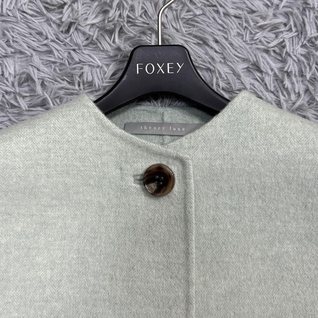 極美品✨23AW セオリー 12万 カシミヤダブルフェイスコート ヘリンボーン
